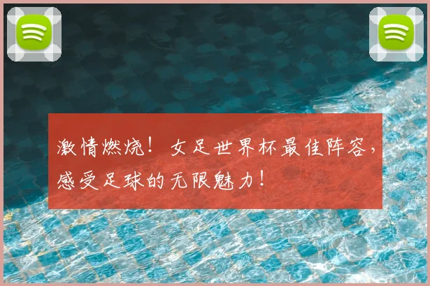 激情燃烧！女足世界杯最佳阵容，感受足球的无限魅力！