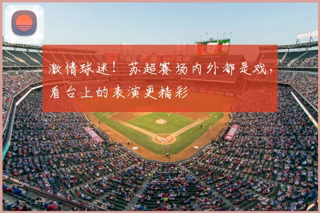 激情球迷！苏超赛场内外都是戏，看台上的表演更精彩