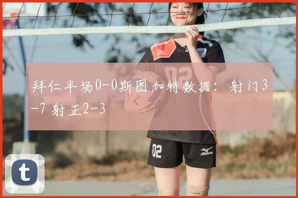 拜仁半场0-0斯图加特数据：射门3-7 射正2-3